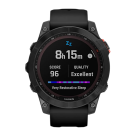Спортивные часы Garmin fenix 7 Solar Edition, 47 мм, чёрный силиконовый ремешок - фото 6