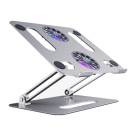 Регулируемая складная металлическая подставка с активным охлаждением CABLETIME для MacBook Air, Neo и Pro 13–16"