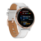 Спортивные часы Garmin Venu 2S, 40 мм, белый кожаный ремешок, белый силиконовый ремешок - фото 6