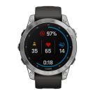 Спортивные часы Garmin fenix 7 Standard Edition, 47 мм, графитовый силиконовый ремешок - фото 6
