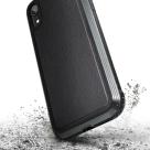 Защитный чехол с декоративной вставкой X-Doria Defense Lux Black Leather для iPhone XR - фото 6