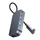 Многопортовый адаптер Baseus Bend Angle No.7 для iPad Pro (USB-C PD 100 Вт, 2 USB-A 3.0, SD, microSD, HDMI 4K 30 Гц, разъём 3,5 мм)