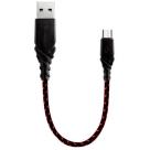 Кабель с оплёткой Energea NyloGlitz USB-A — Micro-USB-A (18 см) - фото 3