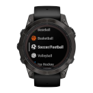 Спортивные часы Garmin fenix 7 Pro Sapphire Solar Edition, 47 мм, чёрный силиконовый ремешок - фото 7