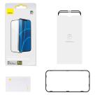 Защитное стекло с укреплённой и установочной рамками Baseus для iPhone 13 mini (2.5D, 0,23 мм; комплект — 2 шт.) - фото 5