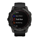 Спортивные часы Garmin fenix 7 Sapphire Solar Edition, 47 мм, тёмно-серый безель, чёрный силиконовый ремешок - фото 8