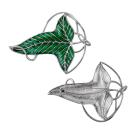 Ёлочный шар и брошь Cinereplicas Властелин колец: «Лориэнский лист» - фото 4