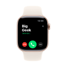 Часы Apple Watch Series 11, 42 мм, алюминий цвета «розовое золото», ремешок Sport Band цвета «сияющая звезда»