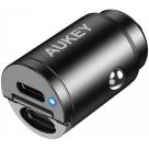 Автомобильное зарядное устройство Aukey CC-A4 мощностью 30 Вт (2 USB-C PD 3.0 и QC 3.0)