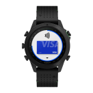 Спортивные часы Garmin MARQ Golfer (Gen 2) Carbon Edition, гибридный ремешок цвета «чёрный/зелёный», чёрный силиконовый ремешок - фото 8