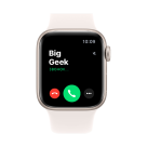 Часы Apple Watch SE 3, 40 мм, алюминий цвета «сияющая звезда», ремешок Sport Band цвета «светлые румяна» (2025)
