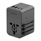 Универсальное сетевое зарядное устройство Energea TravelWorld Adapter GaN70 мощностью 70 Вт (1 розетка, 3 USB-C, 2 USB-A) (GaN)