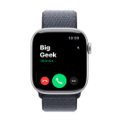 Часы Apple Watch Series 11, 42 мм, алюминий серебристого цвета, браслет Sport Loop цвета «якорный синий»