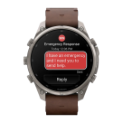 Спортивные часы Garmin fenix 9 Pro, 47 мм, AMOLED, титан, сапфир, кожаный ремешок цвета «грецкий орех», силиконовый ремешок (с inReach) - фото 9