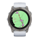 Спортивные часы Garmin epix Pro (Gen 2) Sapphire Edition, 51 мм, силиконовый ремешок цвета «Уайтстоун» - фото 6
