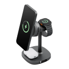 Зарядная станция MagSafe с активным охлаждением Energea MagArctic Stand Kit для iPhone, Apple Watch и AirPods (Qi2)