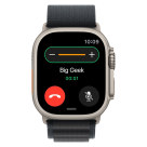 Часы Apple Watch Ultra 3, 49 мм, титан светлого цвета, ремешок Alpine чёрного цвета (2025)