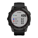 Спортивные часы Garmin fenix 7 Sapphire Solar Edition, 47 мм, тёмно-серый безель, чёрный силиконовый ремешок - фото 9