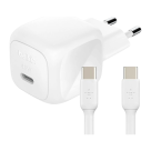 Сетевое зарядное устройство Belkin BoostCharge Compact мощностью 45 Вт (USB-C) и кабель USB-C (1 м) (WCA013)