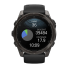 Умные спортивные часы Garmin fenix 8, 51 мм, AMOLED, сапфир, титан с DLC, силиконовый ремешок цвета «чёрный/серый» - фото 8