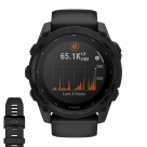 Спортивные часы Garmin tactix 8, 51 мм, Solar, чёрный нейлоновый ремешок, чёрный силиконовый ремешок