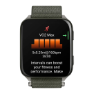 Спортивные часы Garmin Venu X1, нейлоновый браслет ComfortFit цвета «мох»