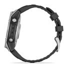 Умные спортивные часы Garmin fenix E, 47 мм, AMOLED, серебристая сталь, силиконовый ремешок чёрного цвета - фото 12