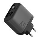 Сетевое зарядное устройство со встроенным кабелем Energea AmpCharge Arc 65 мощностью 65 Вт (USB-C, USB-A) (GaN) - фото 2