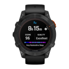 Спортивные часы Garmin fenix 7 Pro Solar Edition, 47 мм, чёрный силиконовый ремешок - фото 10