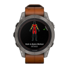 Спортивные часы Garmin fenix 7 Pro Sapphire Solar Edition, 47 мм, каштановый кожаный ремешок, чёрный силиконовый ремешок - фото 9