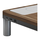 Деревянная подставка-хаб с беспроводной зарядкой CABLETIME для монитора - фото 2