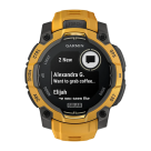 Спортивные часы Garmin Instinct 3, 45 мм, Solar, силиконовый ремешок цвета «солнечный луч/серый» - фото 3