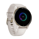 Спортивные часы Garmin Venu 2 Plus, 43 мм, силиконовый ремешок цвета «слоновая кость» - фото 3