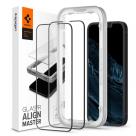Защитное стекло с установочной рамкой Spigen GLAS.tR AlignMaster для iPhone 13 mini (комплект — 2 шт.)