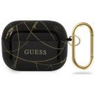 Термополиуретановый чехол с карабином GUESS Marble для AirPods Pro