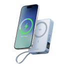 Внешний аккумулятор MagSafe со встроенным кабелем Ugreen MagFlow (CCC) (Qi2.2) (10000 мА·ч) (PB773) - фото 4
