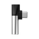 Адаптер Baseus L41 USB-C/выход 3,5 мм для наушников и USB-C