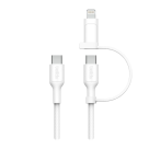 Кабель с оплёткой и ремешком Belkin BoostCharge Pro USB-C — USB-C, Lightning (USB 2.0) (1,5 м) (CAC003) - фото 7