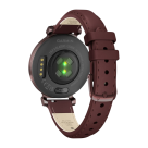 Спортивные часы Garmin Lily 2 Classic, кожаный ремешок цвета «красная шелковица» - фото 5
