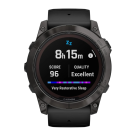 Спортивные часы Garmin fenix 7X Pro Sapphire Solar Edition, 51 мм, чёрный силиконовый ремешок