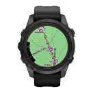 Спортивные часы Garmin fenix 7S Pro Sapphire Solar Edition, 42 мм, чёрный силиконовый ремешок - фото 12