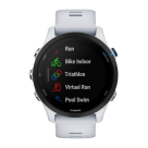 Спортивные часы Garmin Forerunner 255 Music, 46 мм, силиконовый ремешок цвета «Уайтстоун»