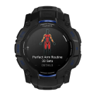 Спортивные часы Garmin Instinct 3, 50 мм, AMOLED, силиконовый ремешок цвета «чёрный/синий» - фото 2