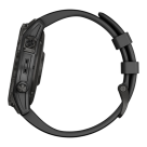 Спортивные часы Garmin fenix 7 Sapphire Solar Edition, 47 мм, тёмно-серый безель, чёрный силиконовый ремешок - фото 7