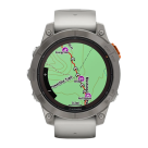 Спортивные часы Garmin fenix 7 Pro Sapphire Solar Edition, 47 мм, силиконовый ремешок цвета «серый туман»/«жжёный апельсин» - фото 6