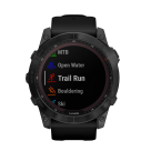 Спортивные часы Garmin fenix 7X Sapphire Solar Edition, 51 мм, чёрный безель, чёрный силиконовый ремешок