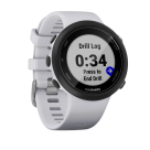 Спортивные часы Garmin Swim 2, силиконовый ремешок цвета «Уайтстоун» - фото 5