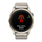 Спортивные часы Garmin epix Pro (Gen 2) Sapphire Edition, 42 мм, кремовый нейлоновый ремешок, светло-песочный силиконовый ремешок - фото 5