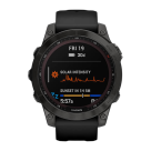 Спортивные часы Garmin fenix 7 Sapphire Solar Edition, 47 мм, тёмно-серый безель, чёрный силиконовый ремешок - фото 5