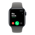 Часы Apple Watch SE 3, 40 мм, алюминий цвета «тёмная ночь», ремешок Sport Band цвета «каменно-серый» (2025)
